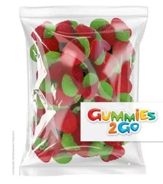 Żelki Truskawki w worku 1 kg