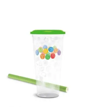 WIELORAZOWY Kubek PP Bubble Tea Wzór 1 (wybierz kolor)