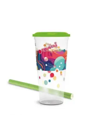WIELORAZOWY Kubek PP Bubble Tea Wzór 4 (wybierz kolor)