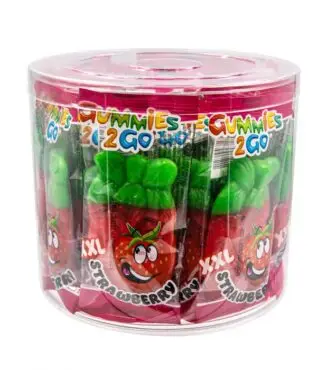 Żelki Gummies 2GO Truskawka XXL w tubie