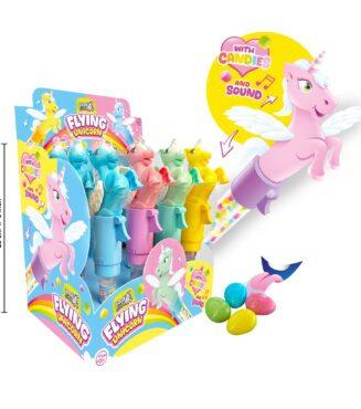 Latający jednorożec z dźwiękiem i cukierkami (12 szt. x 7 g)