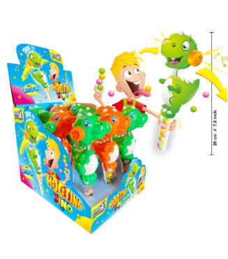 Dinozaur z dźwiękiem i cukierkami (12 szt. x 7 g)